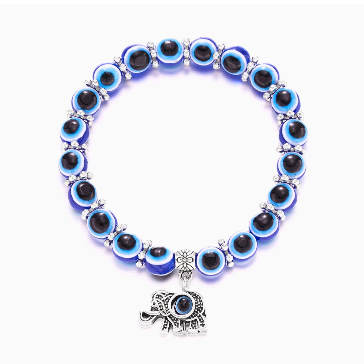 Turkish Evil Eye Charm Bracelet | Beaded Nazar Beads Handmade Jewelry | Trendy Friendship Gift for Her and Him