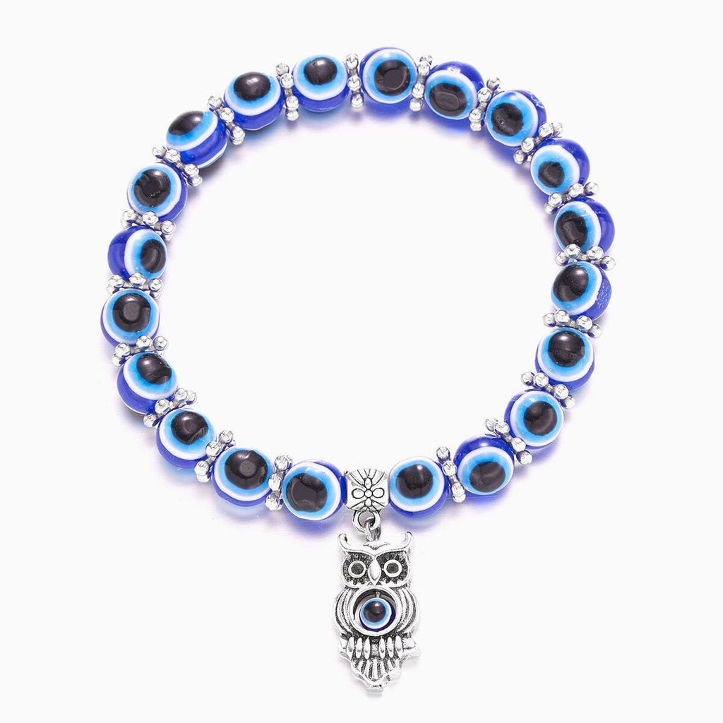 Turkish Evil Eye Charm Bracelet | Beaded Nazar Beads Handmade Jewelry | Trendy Friendship Gift for Her and Him