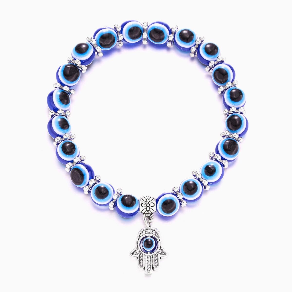 Turkish Evil Eye Charm Bracelet | Beaded Nazar Beads Handmade Jewelry | Trendy Friendship Gift for Her and Him