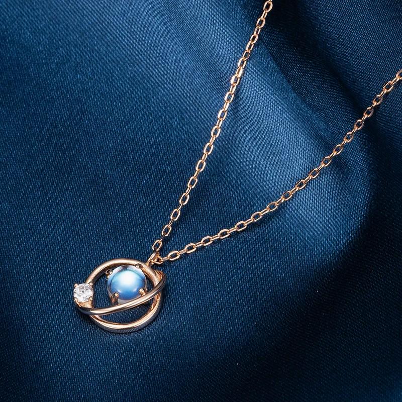 Vintage Monstone Necklace, Dainty Minimalist Jewellery, Pear Cut Hand Made Moonstone Christmas Gift
