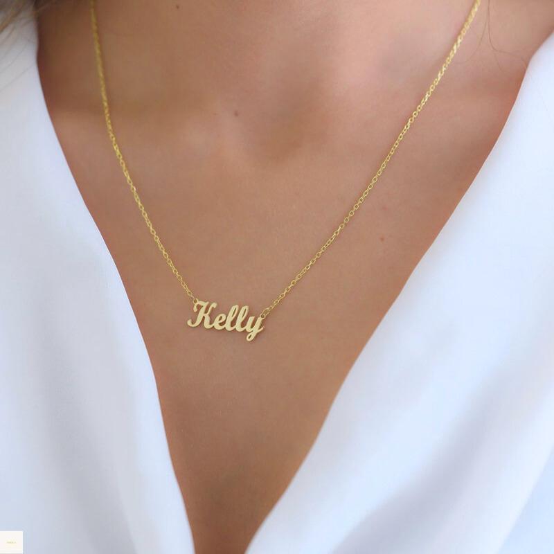 Custom Name Necklace • Personalized Gold Jewellery, Gift for Her By DoreElla