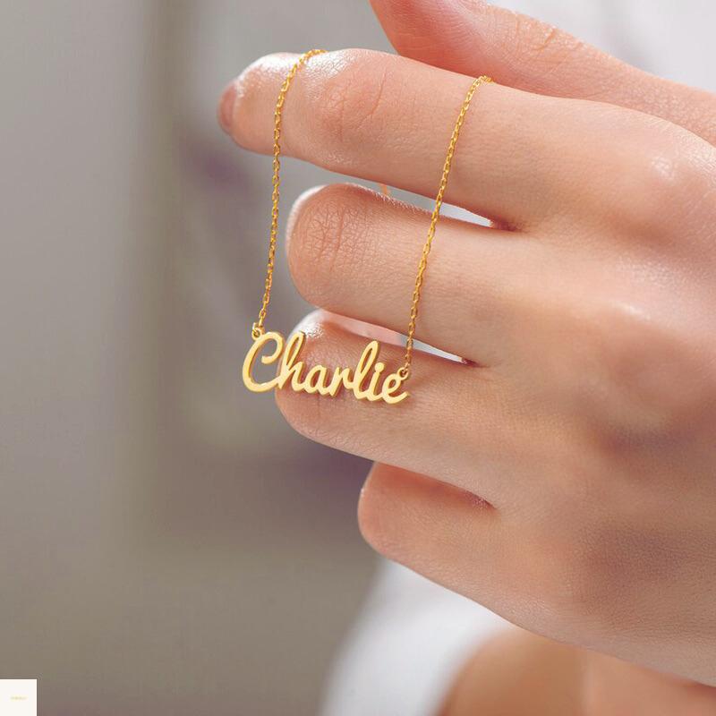 Custom Name Necklace • Personalized Gold Jewellery, Gift for Her By DoreElla
