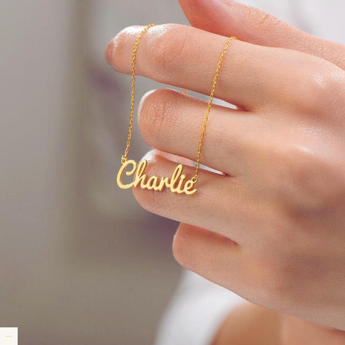 Custom Name Necklace • Personalized Gold Jewellery, Gift for Her By DoreElla