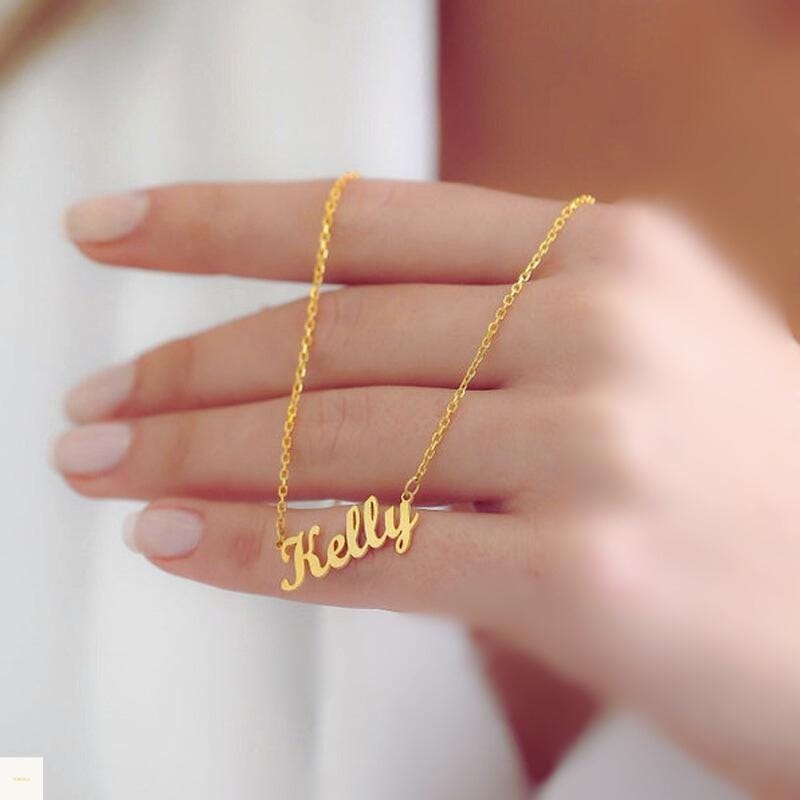 Custom Name Necklace • Personalized Gold Jewellery, Gift for Her By DoreElla